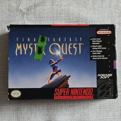 Final Fantasy: Mystic Quest SNES Complete Set with Box, Manual
