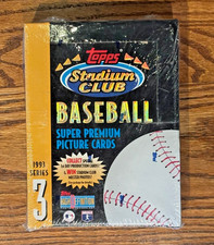 1993 Topps Stadium Club Series 3 Baseball Cards - Factory Sealed Box - 24 Packs