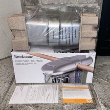 Nuevo organizador automático Brookstone con soporte de rack para 54 corbatas para el cuello y 4 cinturones
