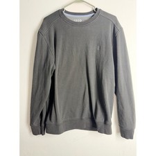IZOD Advantage Performance Stretch Sweatshirt Mens Medium Gray Crewneck Pullover