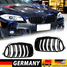 FÜR BMW 5ER F10 F11 F18 10-16 SPORT KÜHLERGRILL NIEREN DOPPELSTEG GLANZ SCHWARZ✅