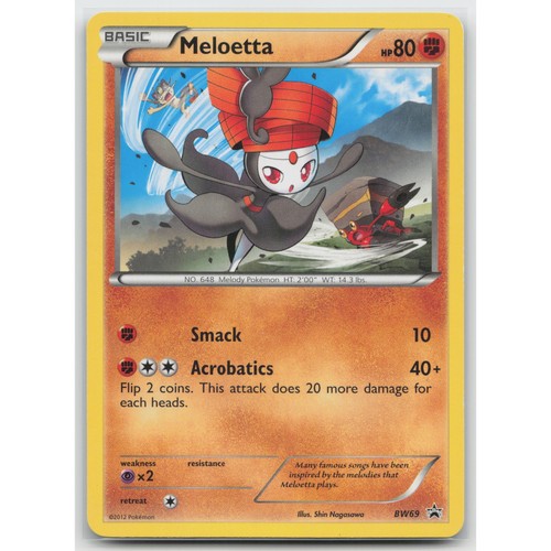 Meloetta Black & White Promos BW69 Promo MP Pokemon