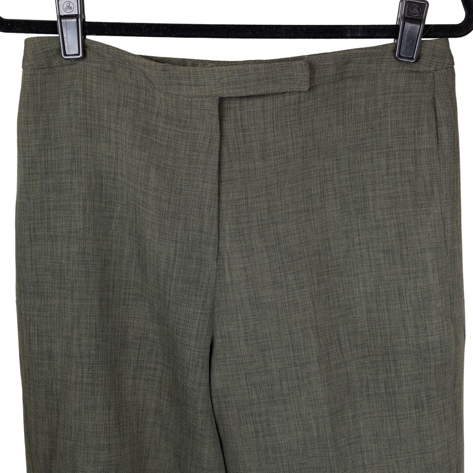 Larry Levine Suits Olive Green 3 Piece Suit Set Blazer Skirt Pants Sz 10