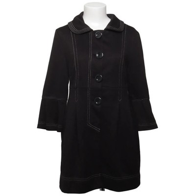 Luii, Mantel, Damen, Größe: M, Schwarz, Polyester/Viskose, Einfarbig #H6B