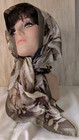 Vintage Charter Club Browns Tan Taupe Silky Polyester Scarf 34" X 34".      #258 — photo 4