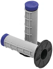 ProTaper Tri-Density Half Waffle Grips - Blue - MX Motorcycle ATV/UTV Dirt Bike