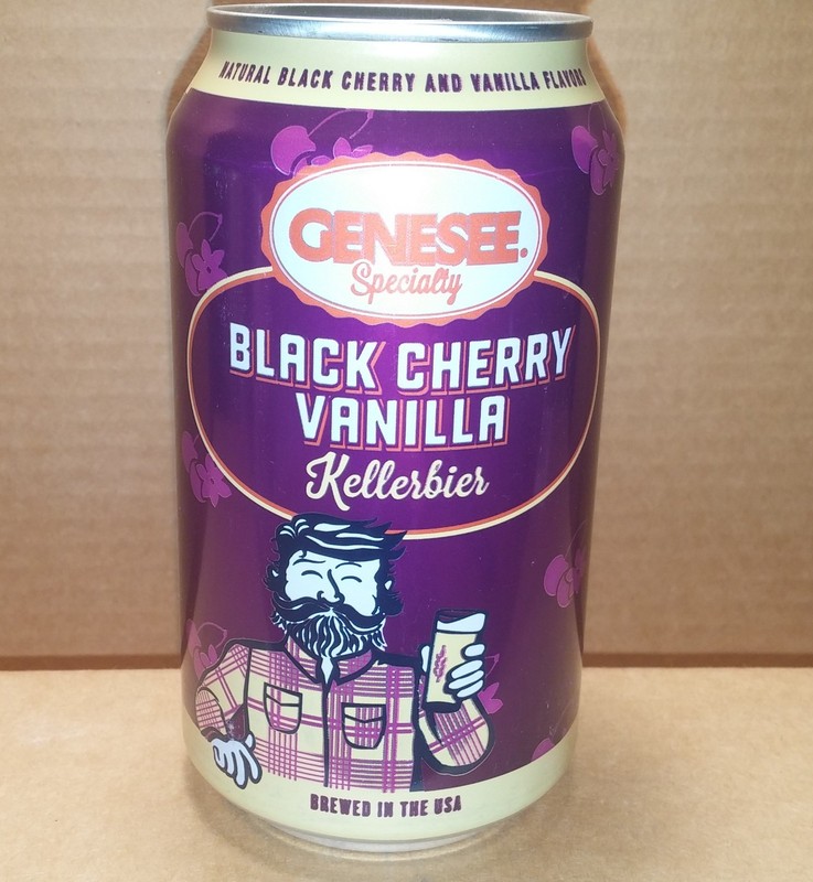Genesee Black Cherry Vanilla Kellerbier 12 oz beer can - Rochester, NY. - EMPTY