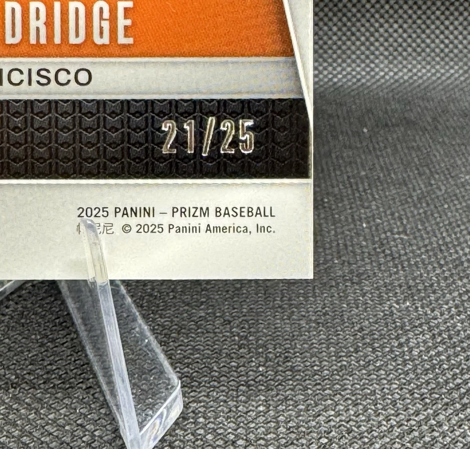 BRYCE ELDRIDGE (AU,/25) 2025 Panini Prizm Prospect Signatures +2024 Crusade /100 - Image 4 of 4