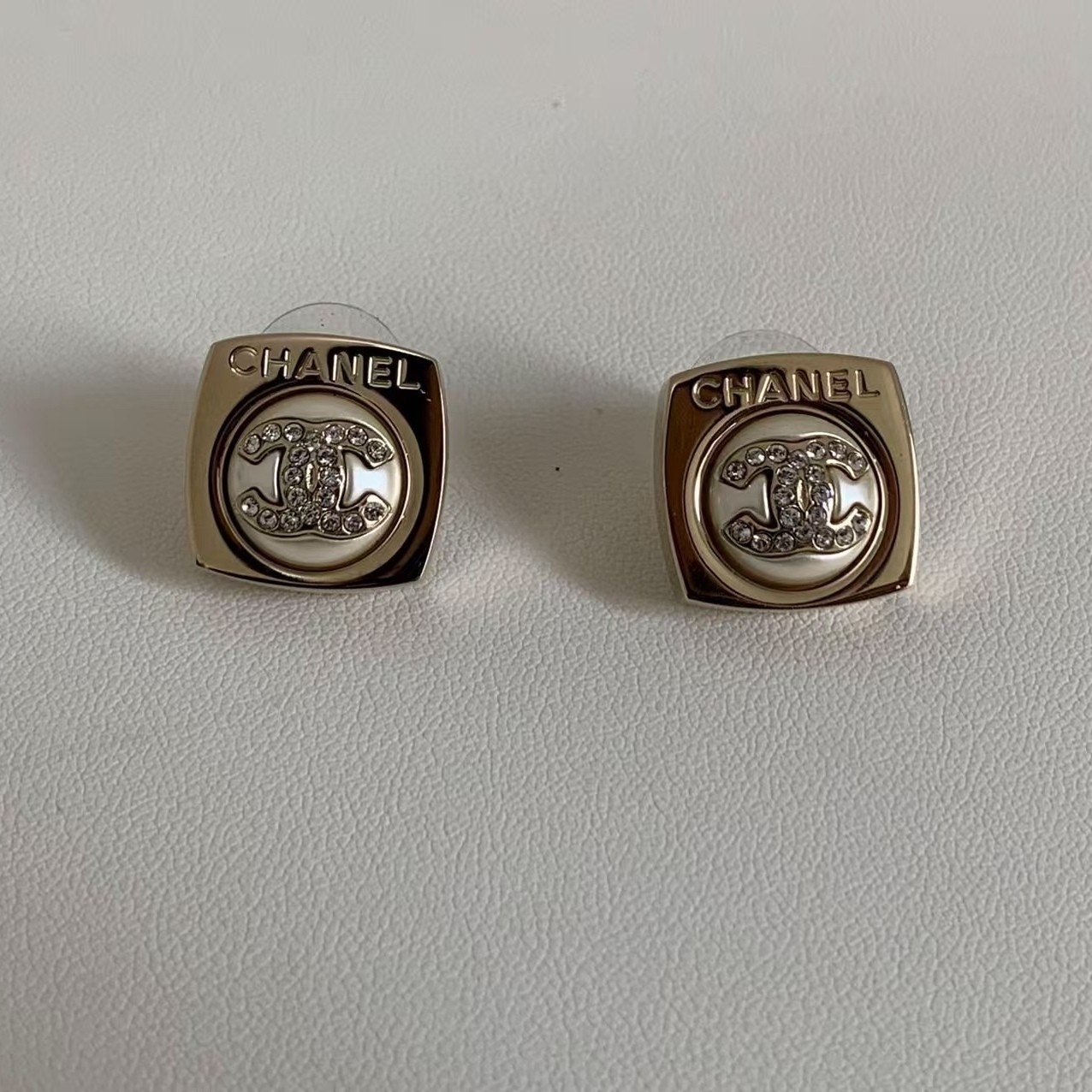 Authentic CHANEL Coco Mark stud Earrings - image 5
