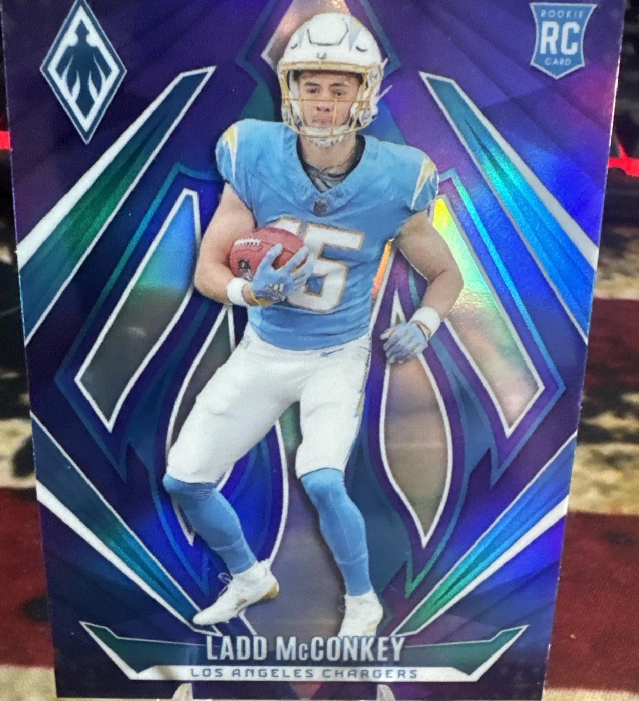 2024 Panini Phoenix - Rookies Ladd McConkey #216 Purple (RC)