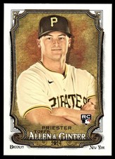 Quinn Priester 2024 Topps Allen & Ginter Rookie Card RC #36 Pittsburgh Pirates. rookie card picture