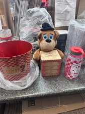 3pc Five Nights At Freddy  s FNAF 2 Freddy Fazbear plush Cinemark Popcorn Bucket