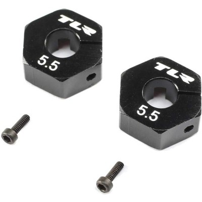 Black Anodized Wheel Hex 12mm 2-Pack