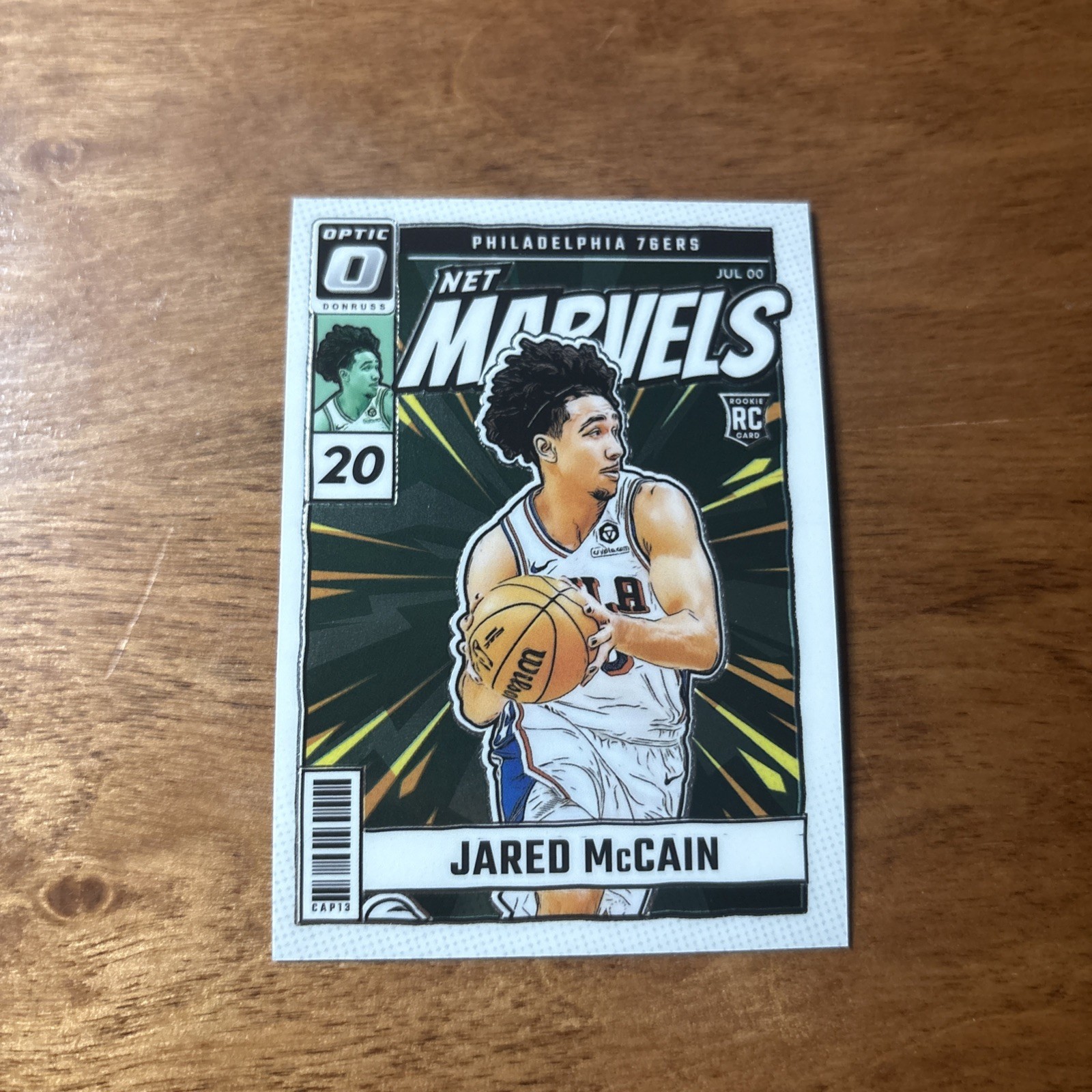 2024-25 Donruss Optic Jared McCain Net Marvels RC Rookie #23 76ers