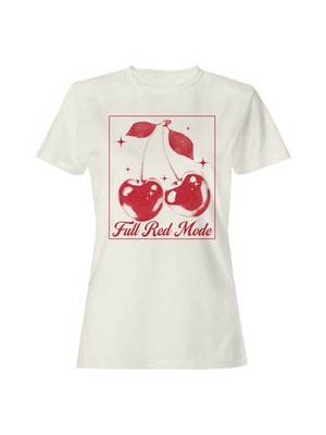 Full Red Mode Cherry Art Women's T-shirt