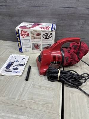 #ad Royal Dirt Devil Plus Hand Vacuum Red Used Tested 03810 Belt Puller $31.48