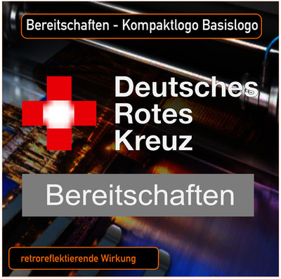 German Red Cross Compact Logo Readiness Sticker