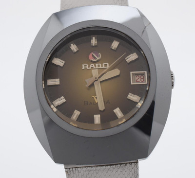 Vintage [Exc+5] RADO BALBOA V 2782 Silver Date 35mm Men's Automatic Watch JAPAN