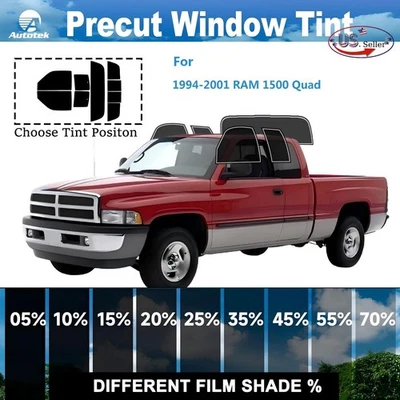 Computerized Custom PreCut Window Tint Film Kit For 1994-2001 Ram 1500 Extended - Image 1 of 4