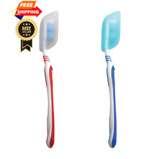 Coghlan's Silicone Toothbrush Covers 2-Pack - BPA-Free, One Size, Blue White