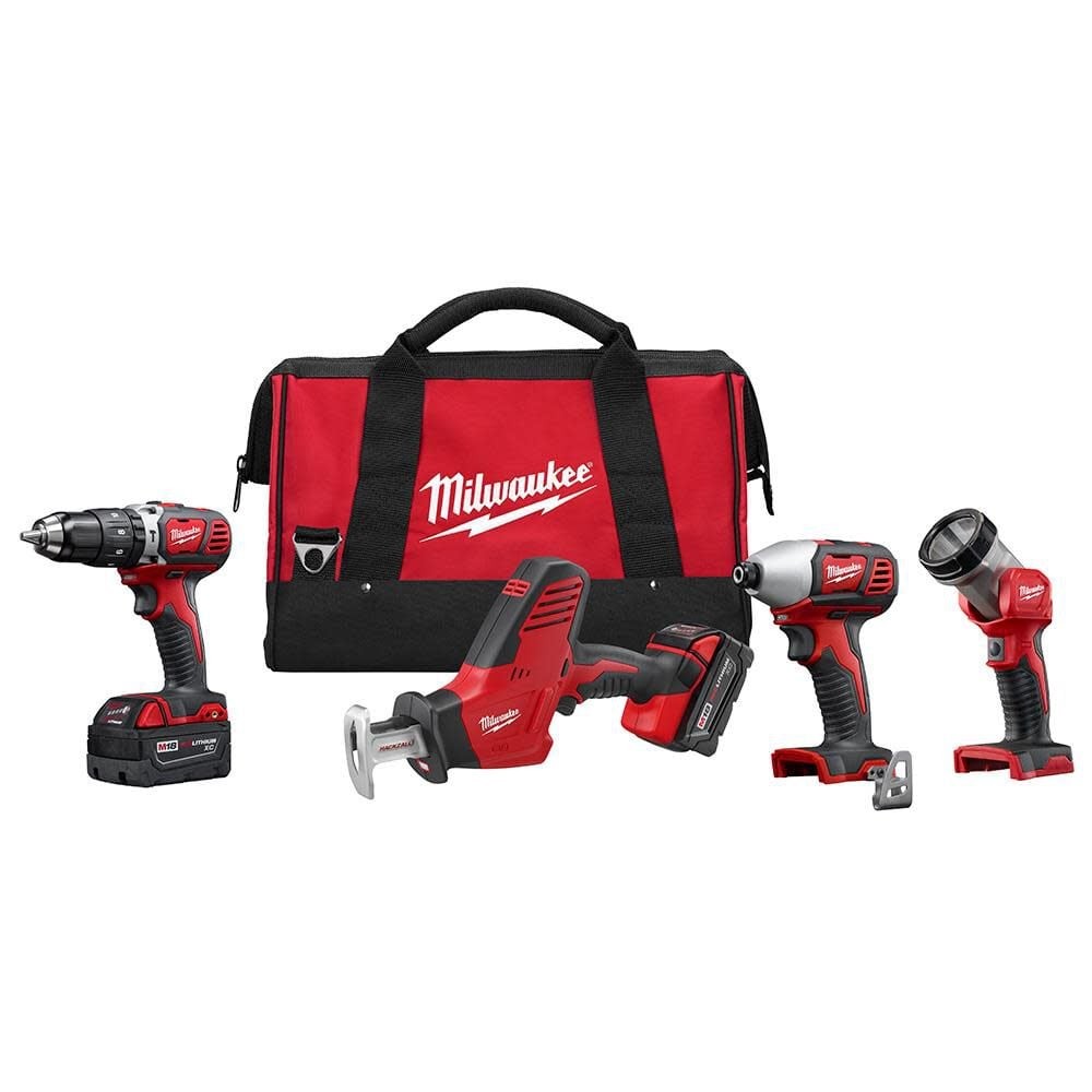 Комбинированный комплект Milwaukee M18 из 4 предметов 95590₽