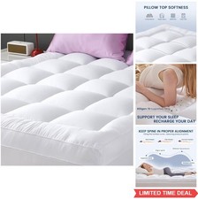 King Mattress Topper Extra Thick Cooling Breathable Deep Pocket 8-21 Inch Down