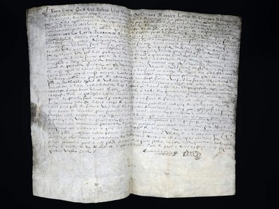 Louis DE CREVANT DUC D'HUMIERES - handschriftliches Pergament signiert - 1688