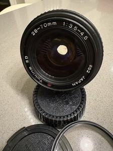 Tokina SD 28-70mm f/3.5-4.5 Zoom Lens Minolta MD Mount 52mm Japan