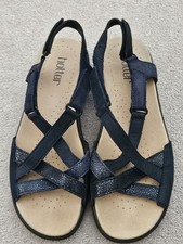 BNWOT Hotter Lucy Sandals Navy Size 5.5