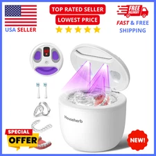 Ultrasonic Retainer Cleaner 45kHz Dental Cleaner w/ Digital Timer