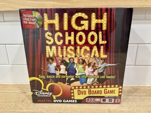NEW Vintage 2006 Disney Channel High School Musical DVD Board Game Mattel SEALED