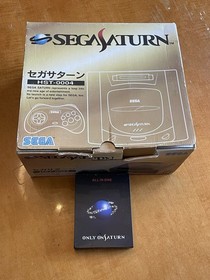 Japanese Sega Saturn In Box With SAROO ODE 64GB SD.  Great for new Saturn Fans!