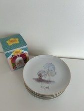 PRECIOUS MOMENTS SET OF 7 PORCELAIN PLATES BY ENESCO - JAPAN - 1984