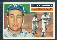 1956 Topps #150 DUKE SNIDER Brooklyn Dodgers ~ EX to EX-MT
