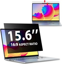 Laptop Privacy Screen 15.6 Inch 16:9 Aspect Ratio, Removable Anti Glare Filter