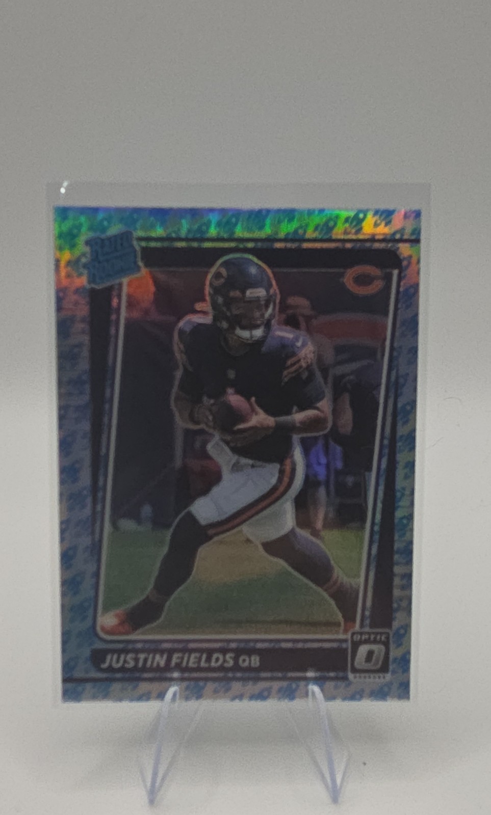 2021 Panini Donruss Optic - Rated Rookie Justin Fields #204 Rocket Prizm (RC)