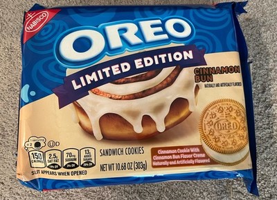 2026 LIMITED EDITION OREO COOKIES CINNAMON BUN 10.68 OZ (1X PACK)