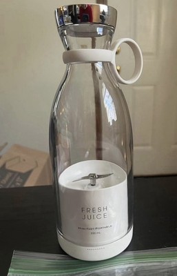 Fresh Juice Mini-Fast-Portable Personal Blender, 350mL, White, Portable