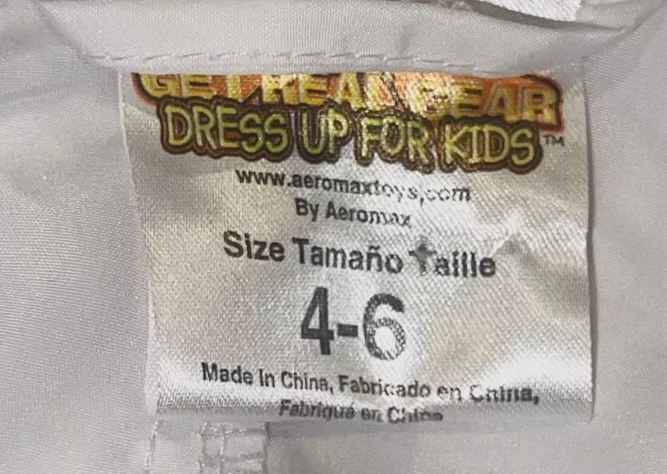 GET REAL GEAR Disfraz de Astronauta NASA Blanco Traje de Vuelo Espacial con Gorra Niños 4-6 Foto 3 de 3