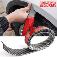 12pc 3.51.5cm Carbon Fiber Car Eyebrow Trim Strip Anti-collision Decor Sticker