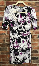 Lauren Ralph Lauren Womens Dress Size 4 Faux Wrap Stretch Sheath Floral