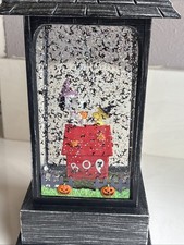 Peanuts Snoopy Halloween Swirling Glitter 14" Lantern w/Lights  Music Perfect 