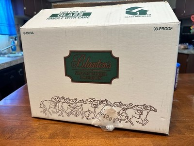 Rare Blanton's Single Barrel Bourbon 6pk whiskey bottle case box divider Orig