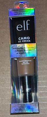 New e.l.f. Camo Color Correcting CC Cream Foundation Deep 540 N SPF 30, 1.05 oz