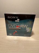 NEW Sony Handycam DVD RW 3-Pack 30 Minutes 1.4GB single sided mini dvd discs