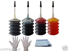Refill ink kit for HP 74 XL 75 PhotoSmart C4275 C4280 C4300 C4450 120ml gloves