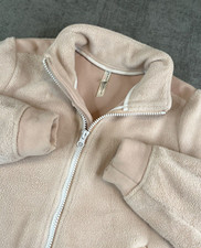 Free People FP Movement Jacket Womens M Pink Timeless Fleece Zip Deep Pile