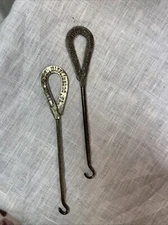 Lot 2 Boot/Shoe Button Hooks- Advertising Pennsylvania 