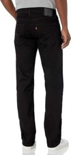 Levi's Men's 559 Relaxed Straight Fit Jean Black Stretch 34W x 30L 005590239