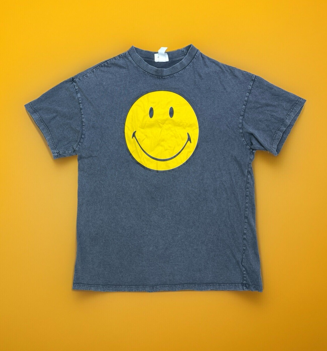smiley Smiley x H&M Oversized Longline T-Shirt Graphic Tee, Happy